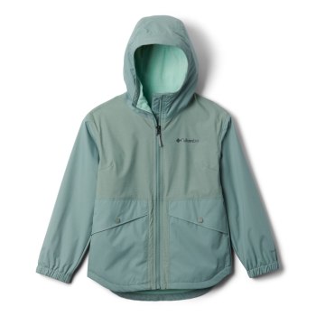 Columbia Jakne Za Djevojčice - Rainy Trails Fleece Lined Svijetlo Zelene | SJGD-35498